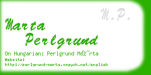 marta perlgrund business card